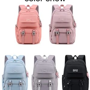 JiaYou Teen Girls Casual Backpack High Middle School Daypack Women Daily Travel Laptop Bag(2# Purple,35 Liters)