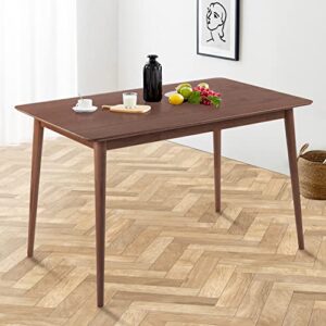 dining table kitchen table elegant dining room table small kitchen table for small spaces table solid wood dinner table for 4 modern home furniture rectangular, espresso