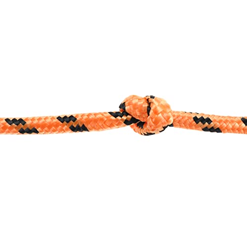 RealPlus 4 Pack Diamond Braid Polypropylene Rope, 3/8 Inch x 400 Feet All Purpose Poly Rope High Strength and Weather Resistant, Good for Tie Pull Swing Climb and Knot (Red/Black/Blue/Orange)