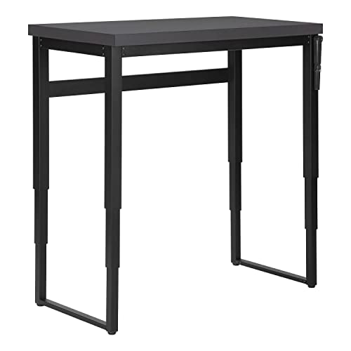 Monarch Specialties 7680 Computer Desk, Home Office, Standing, Adjustable, 48" L, Work, Laptop, Metal, Laminate, Contemporary, Desk-48 Adj.Height, 47.25" L x 23.75" W x 29.5" H, Modern Grey/Black