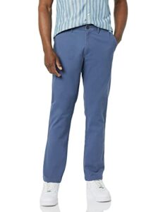 amazon essentials men's relaxed-fit casual stretch khaki pant, vintage indigo, 44w x 28l