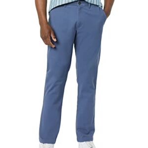 Amazon Essentials Men's Relaxed-Fit Casual Stretch Khaki Pant, Vintage Indigo, 44W x 28L