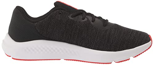 Under Armour Men's Charged Pursuit 3 Twist --Running Shoe, (002) Black/Black/Radio Red, 9