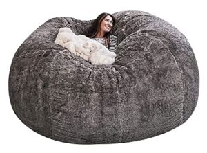 feyoth (it was only a cover, not a full bean bag giant fur bean bag chair for adult living room furniture big round soft fluffy faux fur beanbag lazy sofa bed coverfaux fur beanbag lazy sofa bed cove