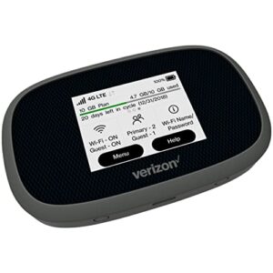 verizon jetpack hotspot wifi device - 4g lte mifi 8800l | portable mobile hotspot device for wifi with case, screen protector, additional battery