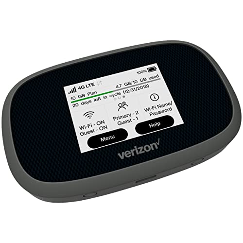 Verizon Jetpack Hotspot WiFi Device - 4G LTE MiFi 8800L | Portable Mobile Hotspot Device for WiFi with Case, Screen Protector, Additional Battery