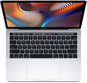 mid 2019 apple macbook pro touch bar with 1.4 ghz quad core i5 (13 inches, 16gb ram, 256gb ssd) silver (renewed)