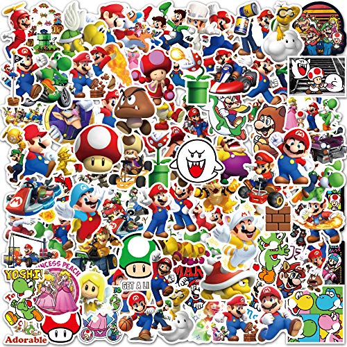 FANGJIA Game Stickers 100pcs Popular Anime Cartoon for Teens Kids Adults Vinyl Waterproof Laptop Water Bottle Skateboard