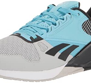 Reebok Unisex MDF60 Running Shoe, Pure Grey/Digital Blue/Black, 8.5 US Men