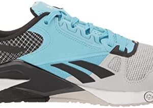 Reebok Unisex MDF60 Running Shoe, Pure Grey/Digital Blue/Black, 8.5 US Men