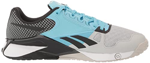 Reebok Unisex MDF60 Running Shoe, Pure Grey/Digital Blue/Black, 8.5 US Men