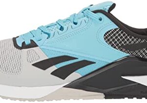 Reebok Unisex MDF60 Running Shoe, Pure Grey/Digital Blue/Black, 8.5 US Men
