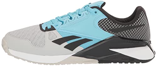 Reebok Unisex MDF60 Running Shoe, Pure Grey/Digital Blue/Black, 8.5 US Men