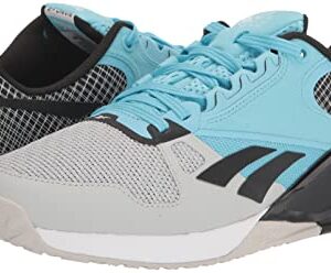 Reebok Unisex MDF60 Running Shoe, Pure Grey/Digital Blue/Black, 8.5 US Men