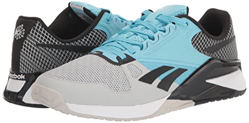 Reebok Unisex MDF60 Running Shoe, Pure Grey/Digital Blue/Black, 8.5 US Men