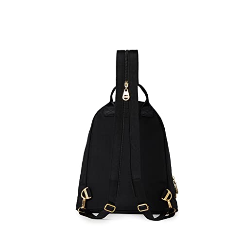 Baggallini womens Naples convertible backpack, Black Gold Hardware, One Size US