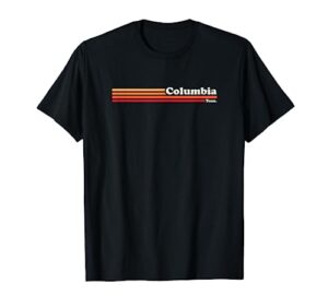 vintage 1980s graphic style columbia tennessee t-shirt