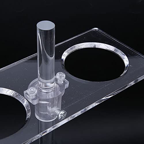 4 Holes Funnel Support, Plexiglass Lab Stand Set Adjustable Height Funnel Holder Separating Funnel Rack for School Laboratory Experiment Fixing Accessories