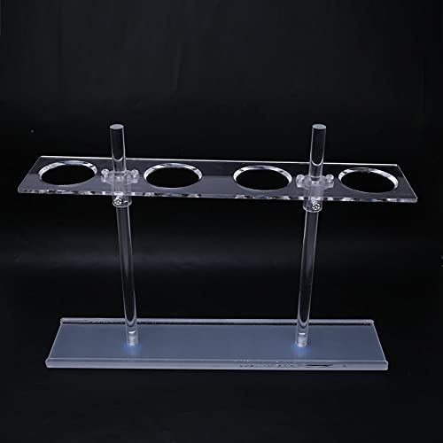 4 Holes Funnel Support, Plexiglass Lab Stand Set Adjustable Height Funnel Holder Separating Funnel Rack for School Laboratory Experiment Fixing Accessories