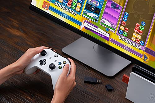 8Bitdo Wireless USB Adapter 2 for Switch/Switch OLED, Windows, Mac & Raspberry Pi Compatible with Xbox Series X & S Controller, Xbox One Bluetooth Controller, Switch Pro and PS5 Controller