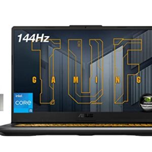 ASUS 2022 TUF Gaming 17.3" FHD 144Hz Laptop, Intel Core i5-11260H (Beats i7-8750H), 32GB RAM, 1TB PCIe SSD, RGB Backlit Keyboard, GeForce RTX 3050 Graphics, Windows 10, Grey, 32GB USB Card