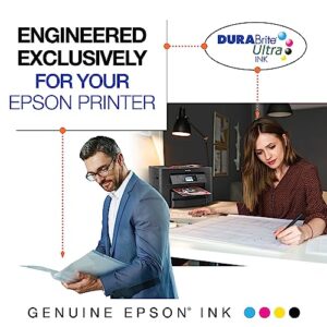 Epson 822 DURABrite Ultra Ink High Capacity Black & Color Cartridge Combo Pack (T822XL-XCS) Works with Workforce Pro WF-3820, WF-3823, WF-4820, WF-4830, WF-4833, WF-4834