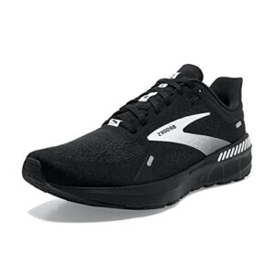 brooks men’s launch gts 9 supportive running shoe - black/white - 11.5