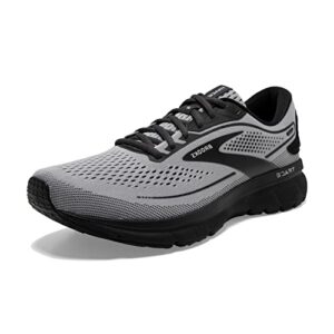 brooks men’s trace 2 neutral running shoe - alloy/black/ebony - 8.5 wide
