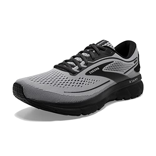 Brooks Men’s Trace 2 Neutral Running Shoe - Alloy/Black/Ebony - 8.5 Wide