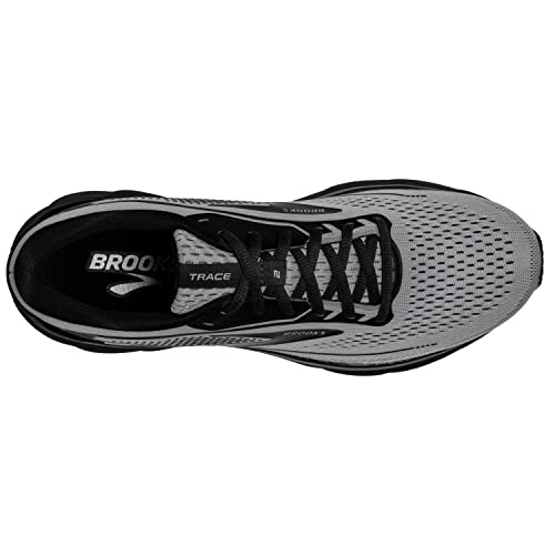 Brooks Men’s Trace 2 Neutral Running Shoe - Alloy/Black/Ebony - 8.5 Wide