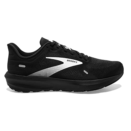 Brooks Men’s Launch 9 Neutral Running Shoe - Black/White - 12