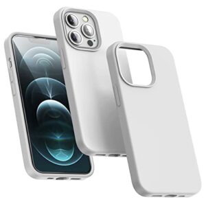 love 3000 compatible with iphone 13 pro case 6.1 inch(2021) | premium liquid silicone rubber | soft anti-scratch microfiber lining full-body protection case for iphone 13 pro, white