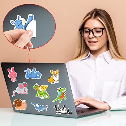 150Pcs Animal Stickers for Kids, Vinyl Laptop Stickers for Teens Cute Stickers for Girls Boys Cute Animal Stickers Waterproof Stickers for Water Bottles Computer Skateboard Phone Scrapbook