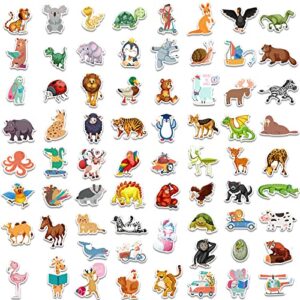 150Pcs Animal Stickers for Kids, Vinyl Laptop Stickers for Teens Cute Stickers for Girls Boys Cute Animal Stickers Waterproof Stickers for Water Bottles Computer Skateboard Phone Scrapbook