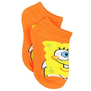 Nickelodeon Spongebob Squarepants Boys Girls Toddler 6 pack Socks (Medium (6-8), Multicolor)