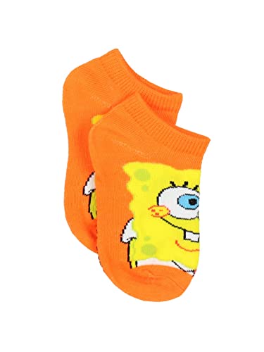 Nickelodeon Spongebob Squarepants Boys Girls Toddler 6 pack Socks (Medium (6-8), Multicolor)