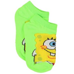 Nickelodeon Spongebob Squarepants Boys Girls Toddler 6 pack Socks (Medium (6-8), Multicolor)