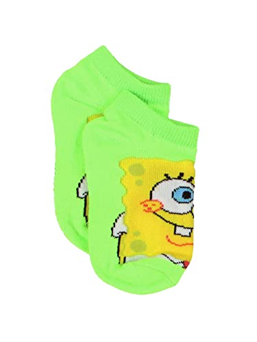 Nickelodeon Spongebob Squarepants Boys Girls Toddler 6 pack Socks (Medium (6-8), Multicolor)
