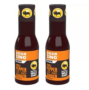 al amin foods asian zing sauce chili with pepper soy & ginger - 2 bottles 12 fl.oz ( 355g) each. by buffalo wild wings