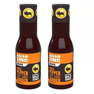 Al Amin Foods Asian Zing Sauce Chili with Pepper Soy & Ginger - 2 Bottles 12 fl.oz ( 355g) each. By Buffalo Wild Wings