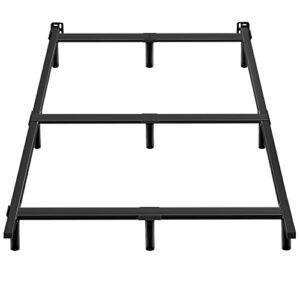 jom metal bed frame queen size platform bedframe for box spring and mattress black bed rails heavy duty