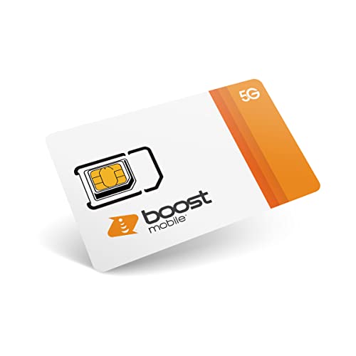 Boost Mobile Prepaid SIM Card | Unlimited Talk & Text | 3 Month 5 GB Data Plan for Unlocked Cell Phones | Pay As You Go I No Contracts