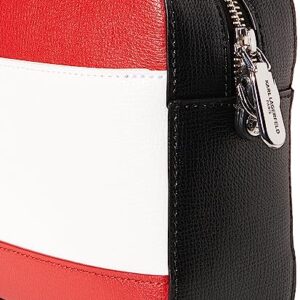 Karl Lagerfeld Paris Ikons Essential Crossbody, BK/RED CMO