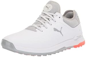puma men's proadapt alphacat golf shoe, white/high-rise, 10.5
