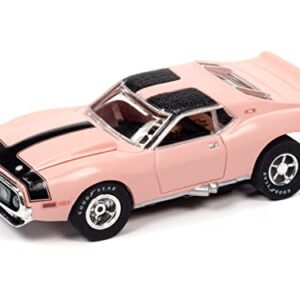 Auto World Xtraction R35 1971 AMC Javelin AMX Pink HO Scale Slot Car