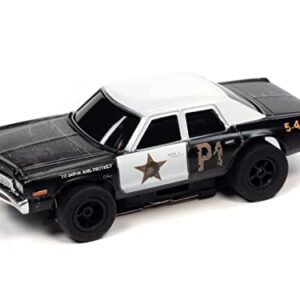 Auto World SC372-3 The Blues Brothers Bluesmobile 1974 Monaco HO Scale Electric Slot Car