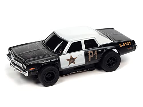 Auto World SC372-3 The Blues Brothers Bluesmobile 1974 Monaco HO Scale Electric Slot Car