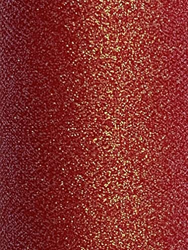 Celebrate Red Glitter Tulle Spool, 6 Inch by 12 Yards Roll for Parties, Weddings, Crafts, Clothing, Decor