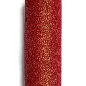 Celebrate Red Glitter Tulle Spool, 6 Inch by 12 Yards Roll for Parties, Weddings, Crafts, Clothing, Decor