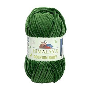 lkcbumk hand knitting yarn himalayan dolphin baby velvet rope hand knitting wool 100g (color : green)